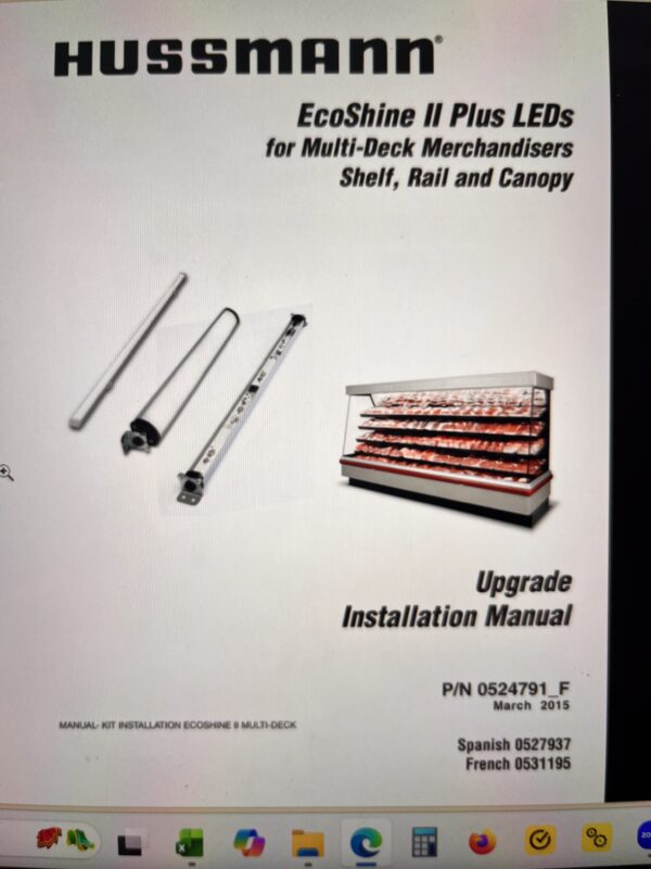 HUSSMANN 48" Eco Shine II 3000k LED shelf lighting